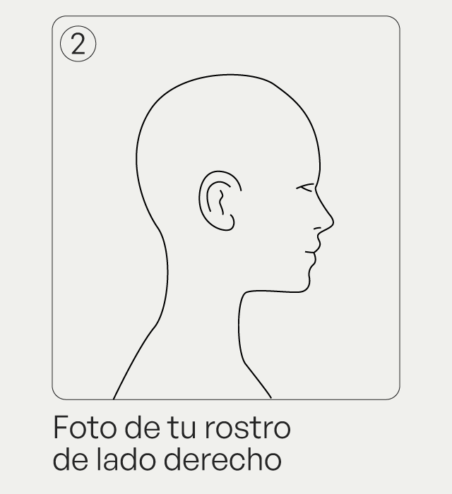 Foto de tu rostro en perfil